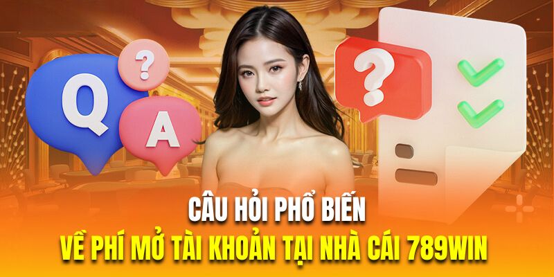 Câu hỏi thường gặp nhất về phí mở tài khoản tại nhà cái 789Win 